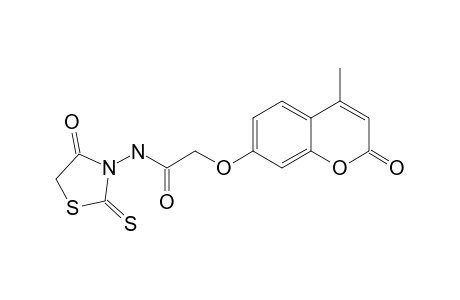2-(4-METHYL-2-OXO-2H-CHROMEN-7-YL-OXY)-N-(4-OXO-2-THIOXOTHIAZO-LIDIN-3-YL)-ACETAMIDE