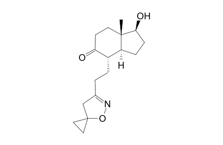 (+)-6-[(3aS)-(1.beta.,3a.alpha.,4.alpha.,7a.beta.)-1-Hydroxy-7a-methyloctahydro-5-oxo-1H-inden-4-yl]ethyl]-4-oxa-5-azaspiro[2,4]hept-5-ene
