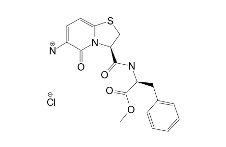 (2S)-2-[[(3R)-6-amino-5-keto-2,3-dihydrothiazolo[2,3-f]pyridine-3-carbonyl]amino]-3-phenyl-propionic acid methyl ester hydrochloride
