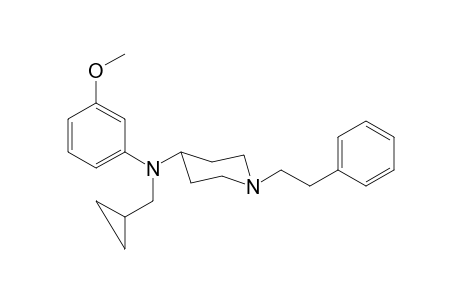 N-Cyclopropylmethyl-N-(3-methoxyphenyl)-1-(2-phenylethyl)piperidin-4-amine