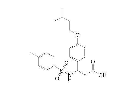 3-(4-isoamoxyphenyl)-3-(tosylamino)propionic acid