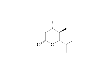 (4R*,5S*,6R*)-4,5-Dimethyl-6-isopropyl-tetrahydropyran-2-one