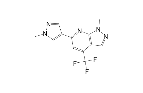 1H-pyrazolo[3,4-b]pyridine, 1-methyl-6-(1-methyl-1H-pyrazol-4-yl)-4-(trifluoromethyl)-