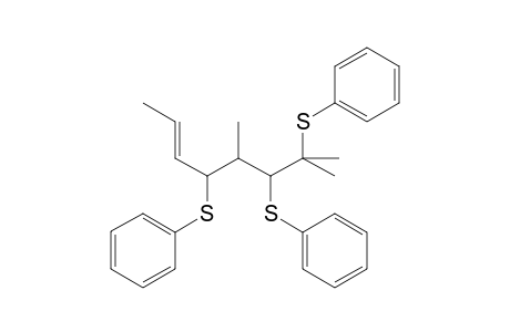 (E) and (Z)-(5R,6S)-5,7-Dimethyl-4,6,7-tris(phenylthio)oct-2-ene