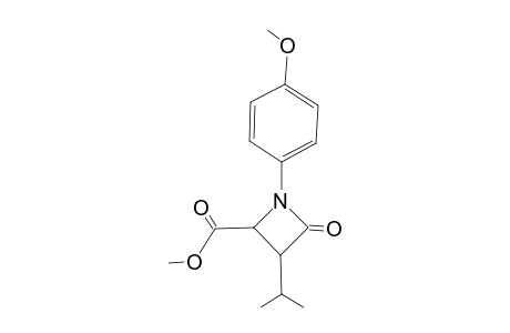 1-(4'-Methoxyphenyl)-3-isopropyl-4-(methoxycarbonyl)-1-azetidin-2-one