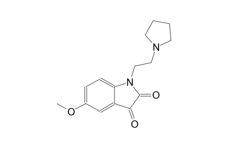 5-methoxy-1-[2-(1-pyrrolidinyl)ethyl]-1H-indole-2,3-dione