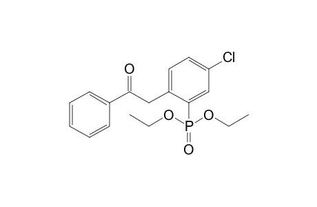 [5-Chloro-2-(2-oxo-2-phenylethyl)phenyl]phosphonoic acid diethyl ester