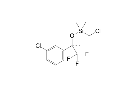 chloromethyl-[(1R)-1-(3-chlorophenyl)-2,2,2-trifluoro-1-methyl-ethoxy]-dimethyl-silane