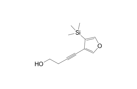 3-(Trimethylsilyl)-4-[4'-hydroxy-1'-butynyl]furan