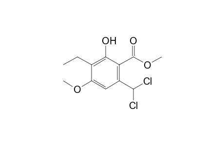 6-Dichloromethyl-3-ethyl-2-hydroxy-4-methoxy-benzoic acid Methyl ester