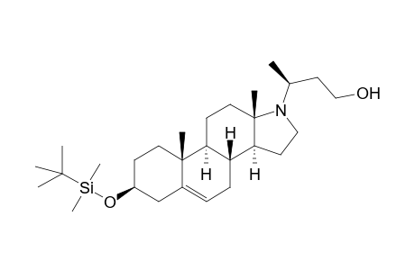 (20S )-24-nor-17-Azachol-5-en-3.beta.,23-diol 3-( t-butyldimethylsilyl) ether
