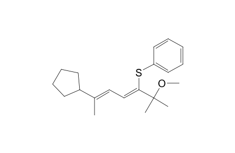 [[4-Cyclopentyl-1-(1-methoxy-1-methylethyl)-1,3-pentadienyl]thio]benzene