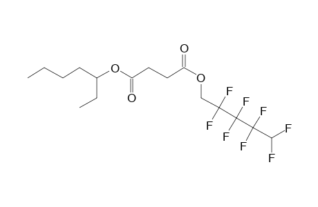 Succinic acid, 2,2,3,3,4,4,5,5-octafluoropentyl 3-heptyl ester