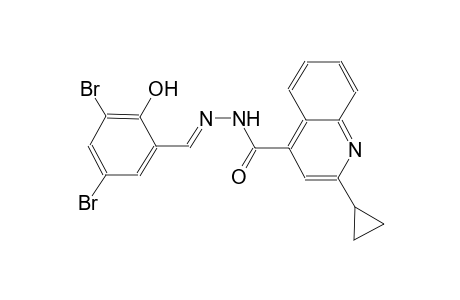 2-cyclopropyl-N'-[(E)-(3,5-dibromo-2-hydroxyphenyl)methylidene]-4-quinolinecarbohydrazide