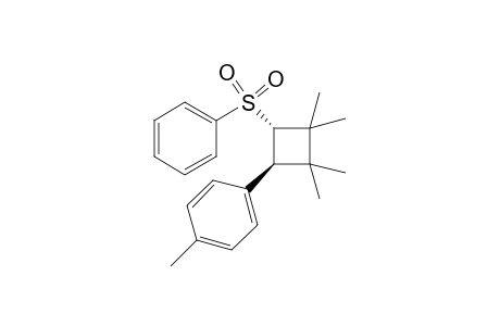 trans-1-Methyl-4-(2,2,3,3-tetramethyl-4-(phenylsulfonyl)cyclobutyl)benzene