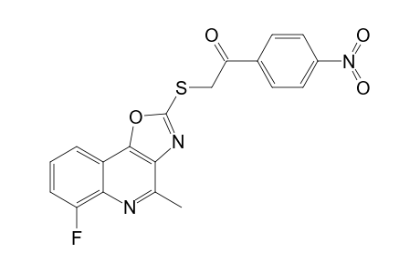 6-Fluoro-2-(p-nitrobenzoylmethyl)mercapto-4-methyloxazolo[4,5-c]quinoline