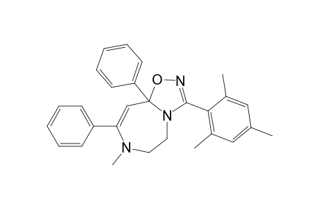 3-Mesityl-7-methyl-8,9a-diphenyl-5,6-dihydro-[1,2,4]oxadiazolo[4,5-d][1,4]diazepine