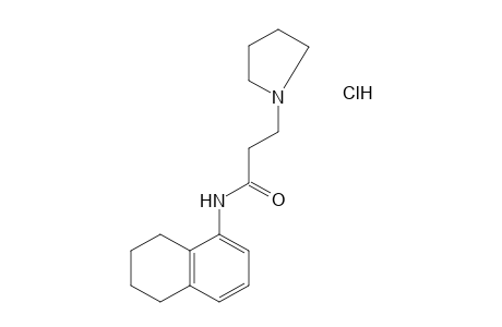 N-(5,6,7,8-TETRAHYDRO-1-NAPHTHYL)-1-PYRROLIDINEPROPIONAMIDE, HYDROCHLORIDE