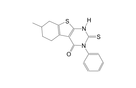 7-methyl-3-phenyl-2-thioxo-2,3,5,6,7,8-hexahydro[1]benzothieno[2,3-d]pyrimidin-4(1H)-one