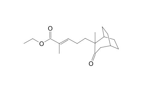 Ethyl 5-( 2'-methyl-3'-oxobicyclo[3.2.2]nonan-2'-yl]-2-methyl-2-pentenoate
