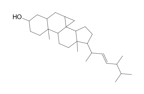 Cycloprop[7,8]ergost-22-en-3-ol, 3',7-dihydro-, (3.beta.,5.alpha.,7.beta.,8.alpha.,22E)-