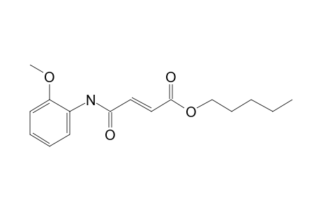 Fumaric acid, monoamide, N-(2-methoxyphenyl)-, pentyl ester