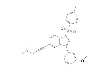 3-[3-(3-methoxyphenyl)-1-(4-methylphenyl)sulfonyl-5-indolyl]-N,N-dimethyl-2-propyn-1-amine