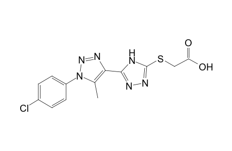 3-[1-(p-Chlorophenyl)-5-methyl-1,2,3-triazole-4-yl]-4H-1,2,4-triazole-5-thioacetic acid