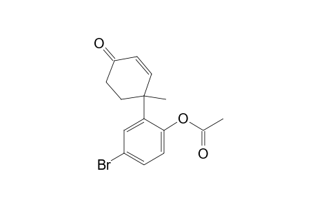 4-(2-Acetoxy-5-bromophenyl)-4-methylcyclohex-2-enone