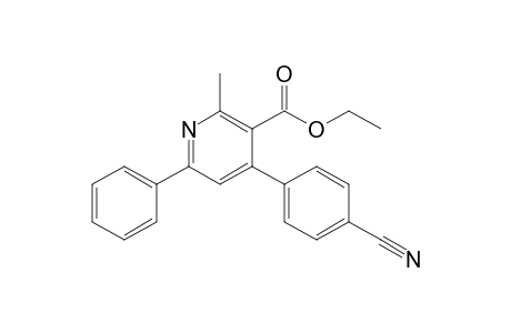 4-(4-cyanophenyl)-2-methyl-6-phenyl-3-pyridinecarboxylic acid ethyl ester