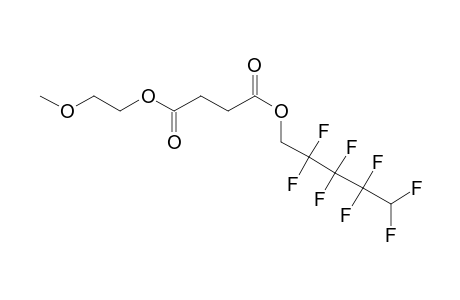 Succinic acid, 2,2,3,3,4,4,5,5-octafluoropentyl 2-methoxyethyl ester