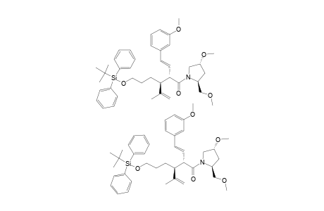 #9H;MINOR-(2,3-ANTI):(2S,3S)-3-(3-TERT.-BUTYLDIPHENYLSILYLOXYPROPYL)-1-[(2S,4R)-4-METHOXY-2-(METHOXYMETHYL)-PYRROLIDIN-1-YL]-2-[(E)-2-(3-METHOXYPHENYL)-ETHENYL