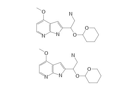 2-[2-AMINO-1-(2,3,5,6-TETRAHYDROPYRAN-2-YL)-OXYETHYL]-4-METHOXY-7-AZAINDOLE
