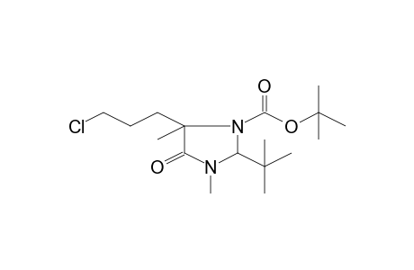 2-t-Butyl-5-(3-chloropropyl)-3,5-dimethyl-4-oxoimidazolidine-1-carboxylic acid, t-butyl ester