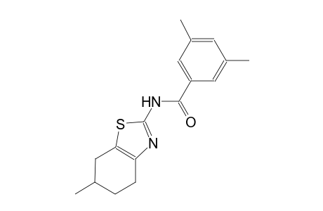 3,5-dimethyl-N-(6-methyl-4,5,6,7-tetrahydro-1,3-benzothiazol-2-yl)benzamide