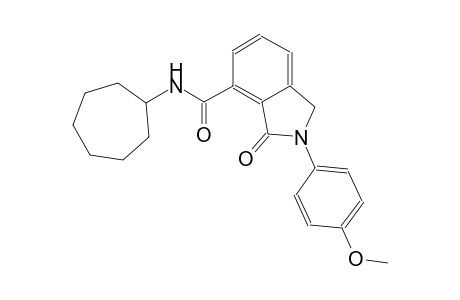 N-cycloheptyl-2-(4-methoxyphenyl)-3-oxo-4-isoindolinecarboxamide