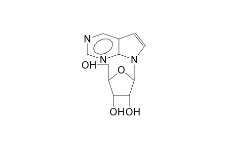 9-(.beta.-D-Ribofuranosyl)-9H-7-deazapurine (7-deazanebularine)