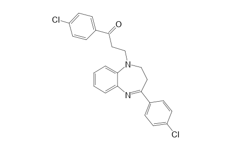 1-(4-Chlorophenyl)-3-[4-(4-chlorophenyl)-2,3-dihydro-1,5-benzodiazepin-1-yl]-1-propanone