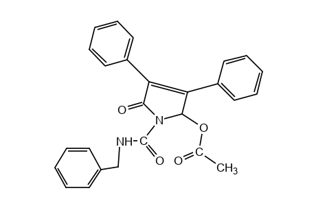 N-benzyl-3,4-diphenyl-2-hydroxy-5-oxo-3-pyrroline-1-carboxamide, acetate (ester)