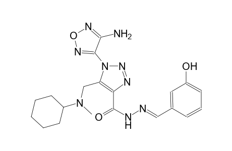 1-(4-amino-1,2,5-oxadiazol-3-yl)-5-{[cyclohexyl(methyl)amino]methyl}-N'-[(E)-(3-hydroxyphenyl)methylidene]-1H-1,2,3-triazole-4-carbohydrazide