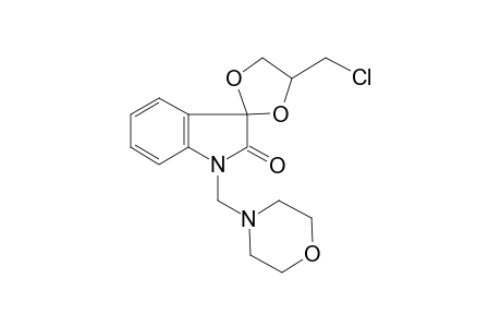 Indole-2(3H)-one, 1-(4-morppholylmethyl)-3spiro-(4-chloromethyl-1,3-dioxalan-2-yl)-
