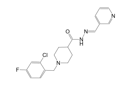 1-(2-chloro-4-fluorobenzyl)-N'-[(E)-3-pyridinylmethylidene]-4-piperidinecarbohydrazide