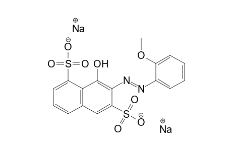 1,6-Naphthalenedisulfonic acid, 8-hydroxy-7-[(2-methoxyphenyl)azo]-, disodium salt