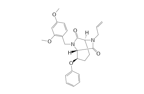 (+)-(1S,2R,5S)-6-Allyl-8-(2,4-dimethoxybenzyl)-2-phenoxy-6,8-diazabicyclo[3.2.2]nonane-7,9-dione