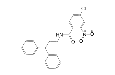 4-chloro-N-(3,3-diphenylpropyl)-2-nitrobenzamide