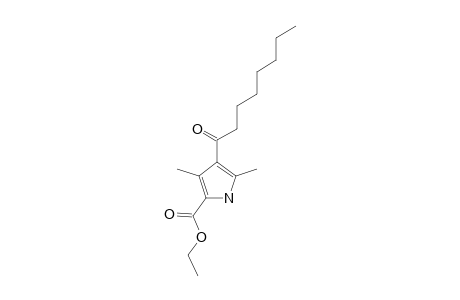 Ethyl-3,5-dimethyl-4-(1-oxooctyl)-2-pyrrole-carboxylate