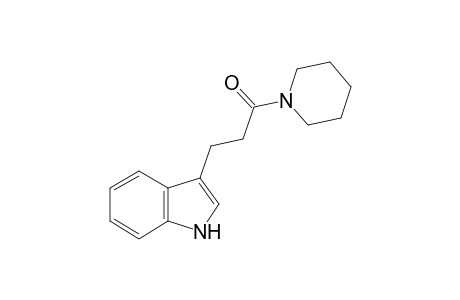 3-[3-Oxo-3-(1-piperidinyl)propyl]-1H-indole
