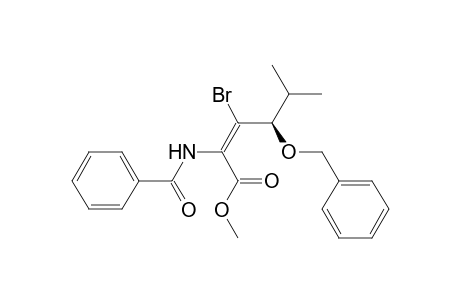 (4R*)-Methyl 4-(Benzyloxy)-3-bromo-2-(N-benzoylamino)-5-methyl-2(Z)-hexenoate