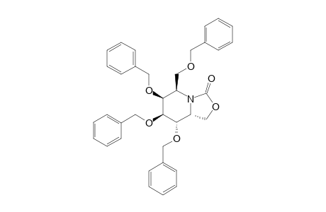 1,3,4,5-TETRA-O-BENZYL-2,6-DIDEOXY-2,6-IMINO-D-GLYCERO-L-GALACTO-HEPTITOL-O(7)-N-CYCLIC-CARBAMATE