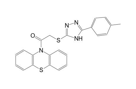 10-({[5-(4-methylphenyl)-4H-1,2,4-triazol-3-yl]sulfanyl}acetyl)-10H-phenothiazine